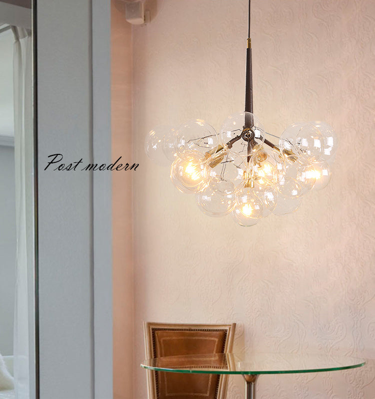 Bubbles Glass Pendant Lighting Fixture Minimalist Style Chandelier Pendant Light