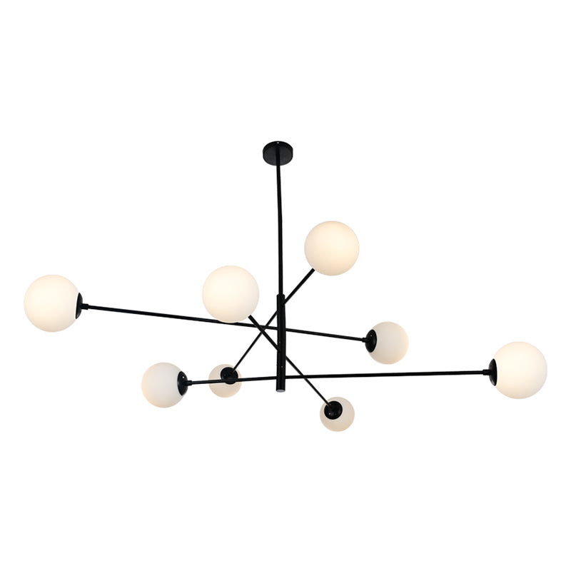 Burbujas sala de estar lámpara lámpara de lámpara vidrio de techo de estilo moderno luz en negro