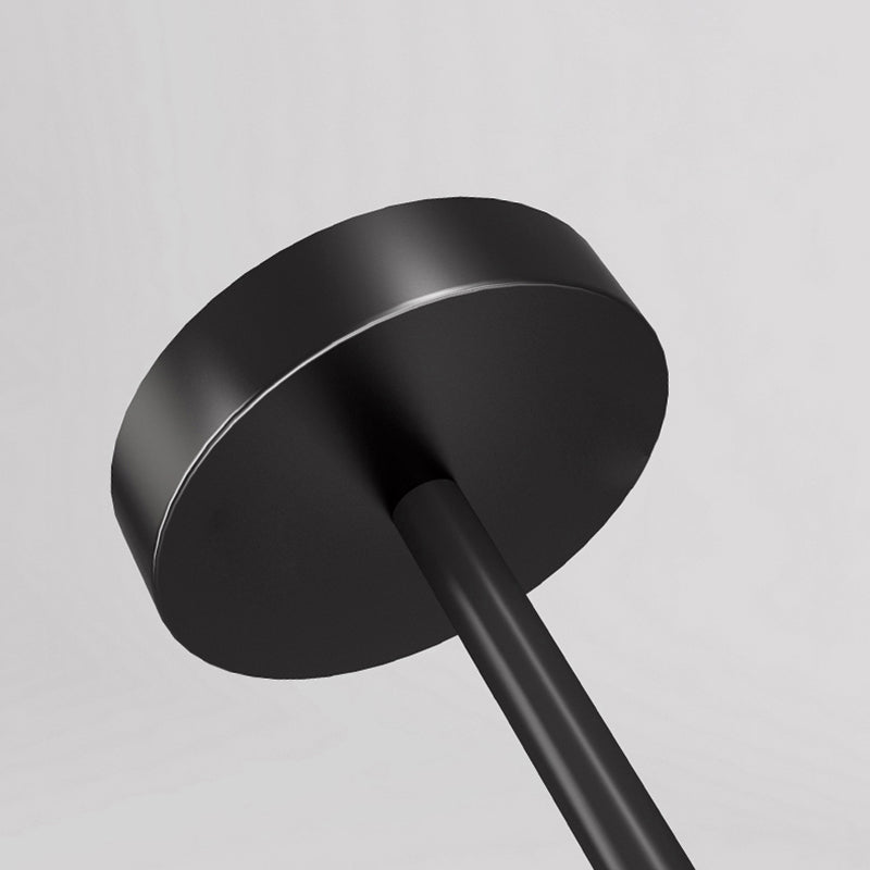 Burbujas sala de estar lámpara lámpara de lámpara vidrio de techo de estilo moderno luz en negro