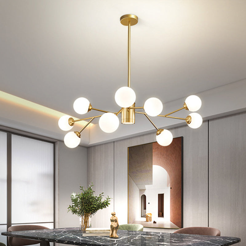 Palline di vetro lampadario a sospensione a sospensione Light Impiccomello per soggiorno per soggiorno