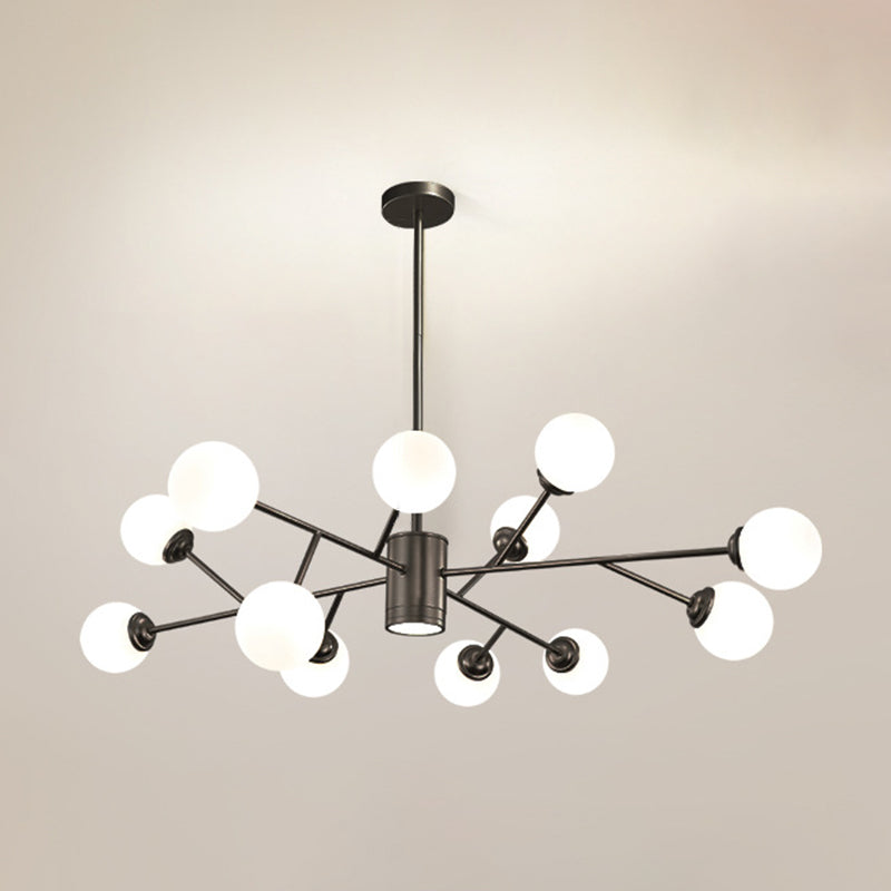 Palline di vetro lampadario a sospensione a sospensione Light Impiccomello per soggiorno per soggiorno