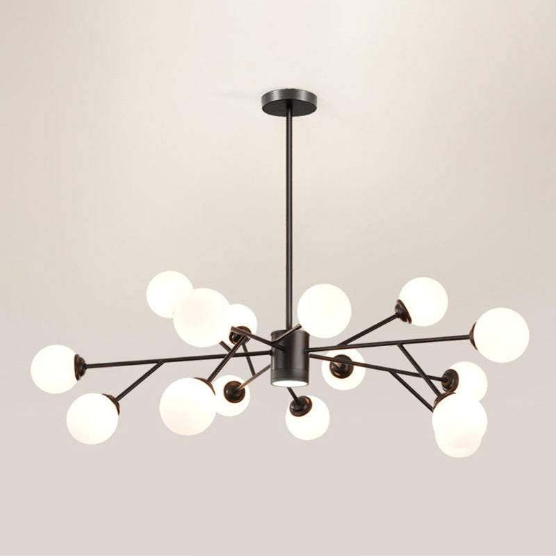 Palline di vetro lampadario a sospensione a sospensione Light Impiccomello per soggiorno per soggiorno