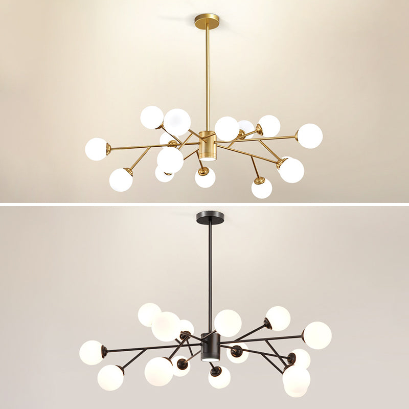 Palline di vetro lampadario a sospensione a sospensione Light Impiccomello per soggiorno per soggiorno