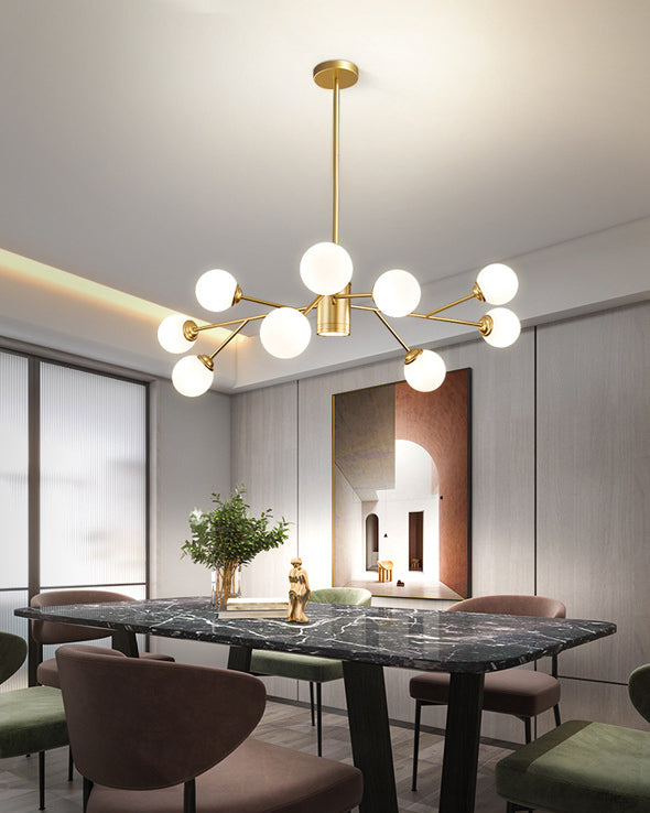 Palline di vetro lampadario a sospensione a sospensione Light Impiccomello per soggiorno per soggiorno