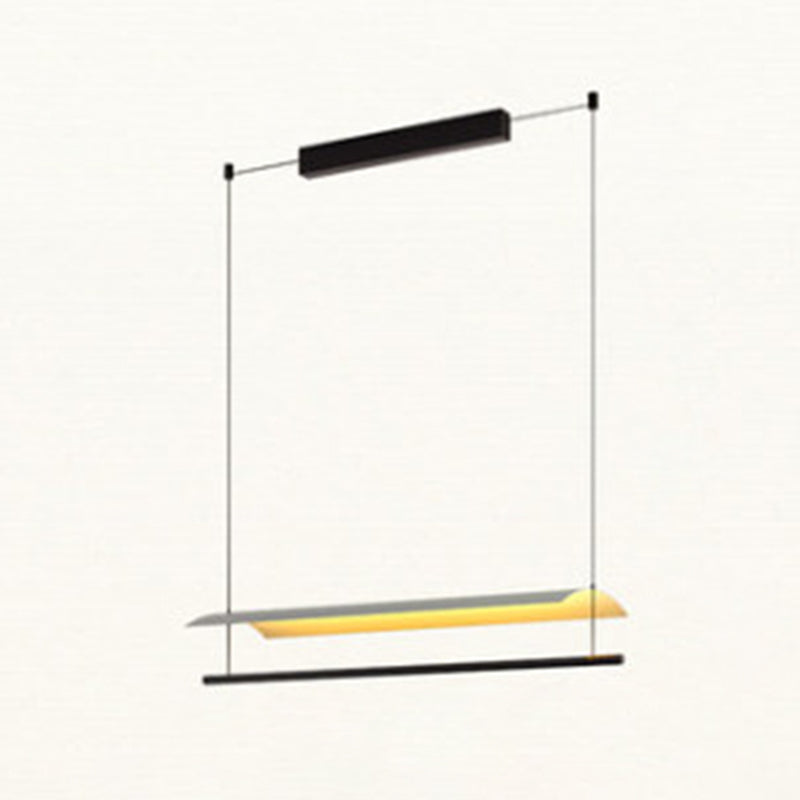 Paper Island Chandelier Lights Simplicity Metallic Chandelier Lighting Fixtures for Dining Table