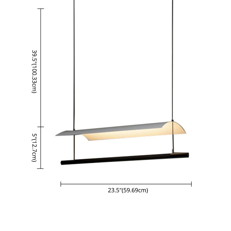 Paper Island Chandelier Lights Simplicity Metallic Chandelier Lighting Fixtures for Dining Table