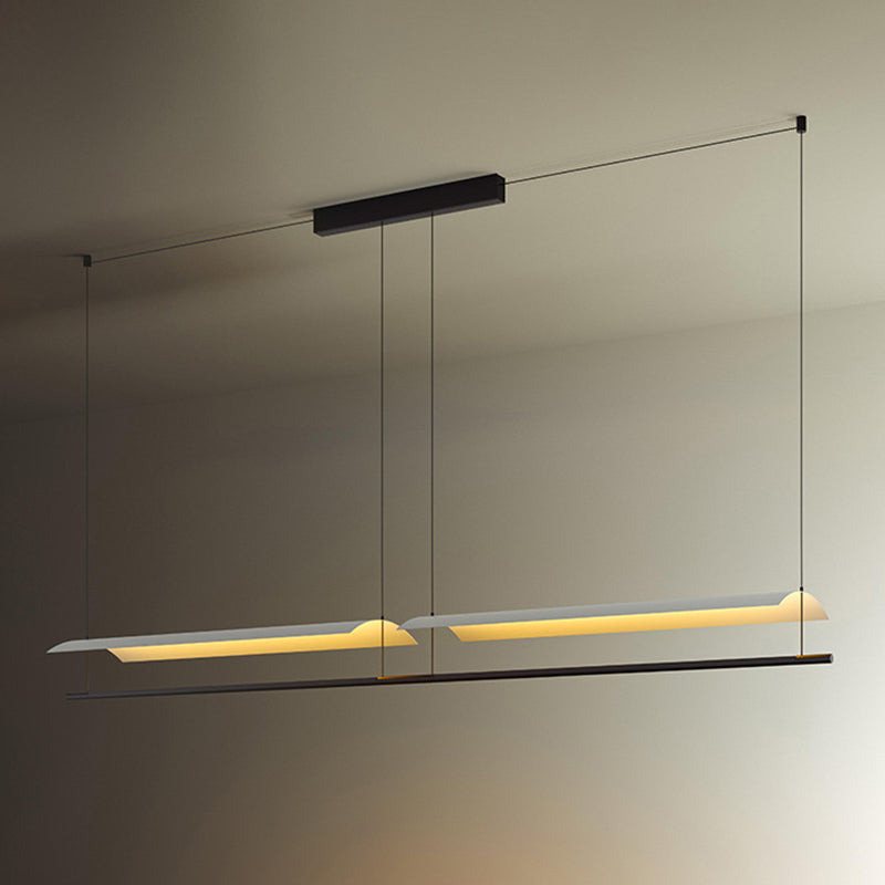 Paper Island Chandelier Lights Simplicity Metallic Chandelier Lighting Fixtures for Dining Table