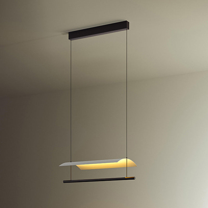 Paper Island Chandelier Lights Simplicity Metallic Chandelier Lighting Fixtures for Dining Table