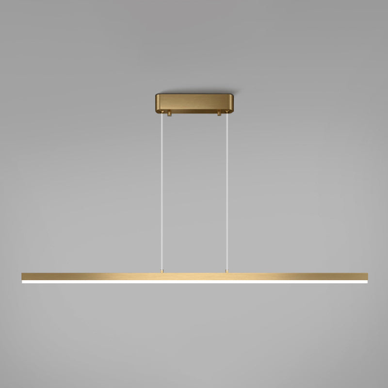 Linear Island Pendant Lights Modern Acrylic Chandelier Lighting Fixtures for Restaurant