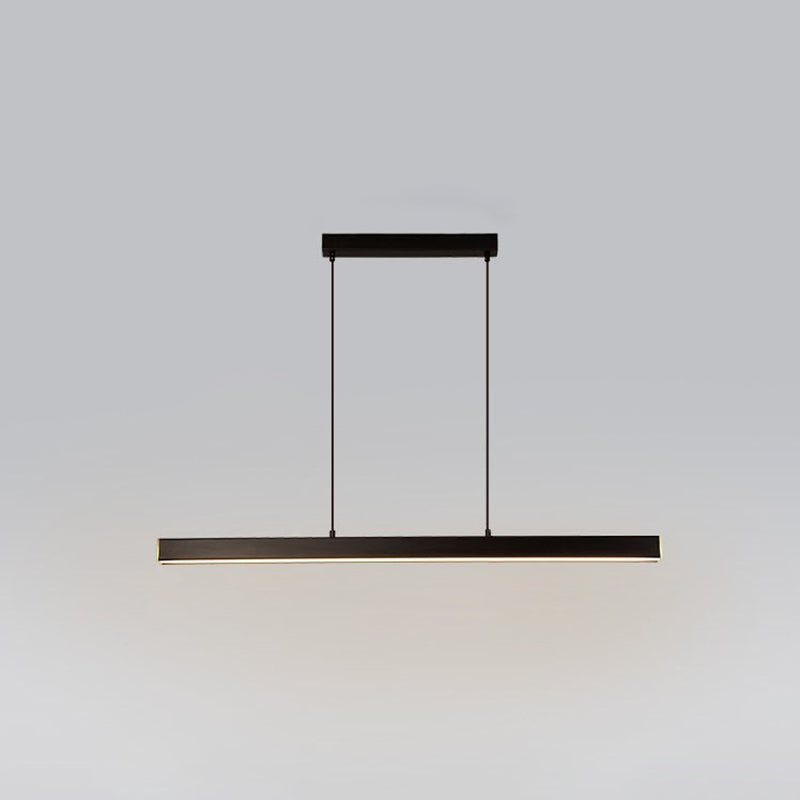 Linear Island Chandelier Lights Simplicity Acrylic Chandelier Lighting Fixtures for Dining Table