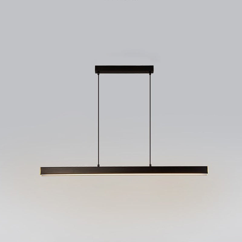 Luci di lampadari dell'isola lineare Simplicità Fissature di illuminazione del lampadario acrilico per tavolo da pranzo