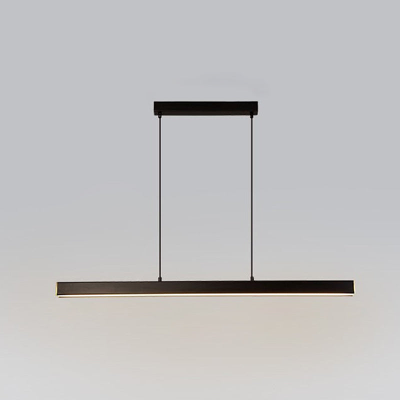 Luci di lampadari dell'isola lineare Simplicità Fissature di illuminazione del lampadario acrilico per tavolo da pranzo