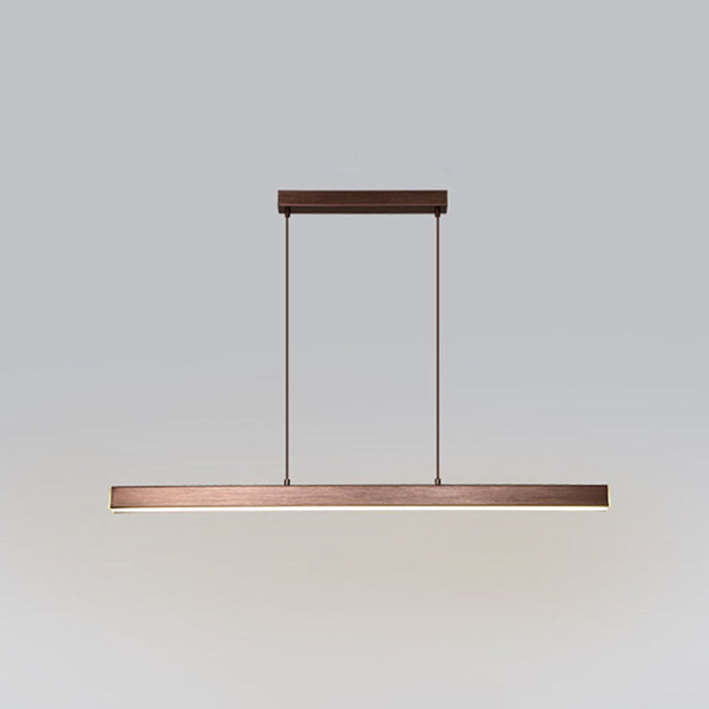 Luci di lampadari dell'isola lineare Simplicità Fissature di illuminazione del lampadario acrilico per tavolo da pranzo