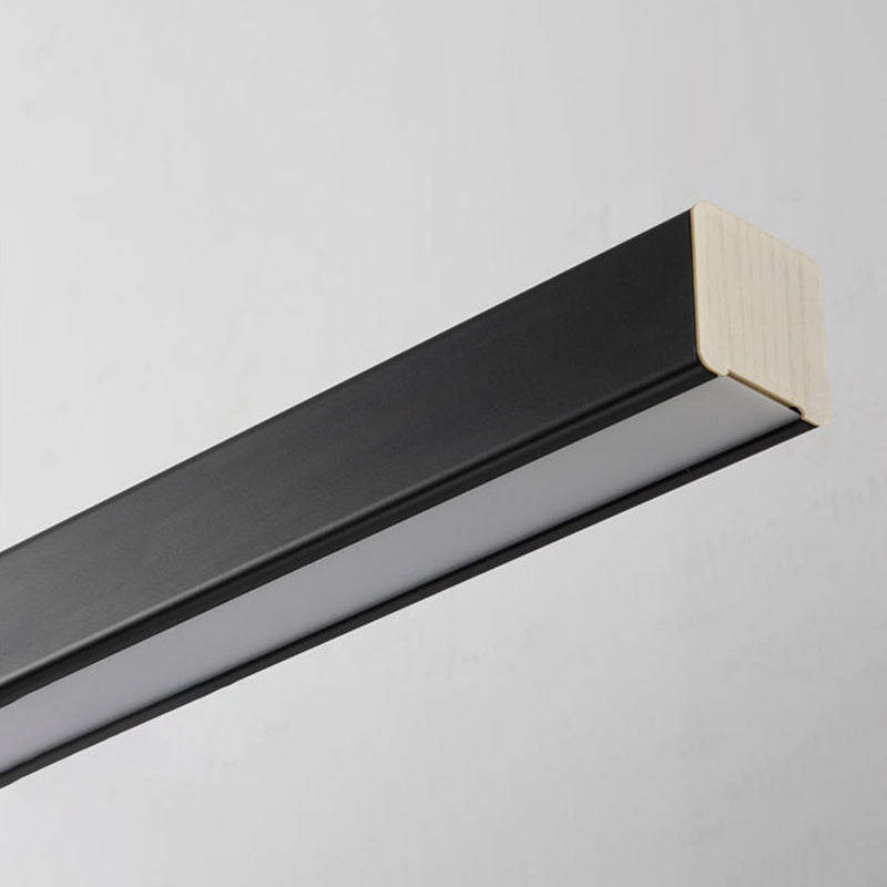 Linear Island Chandelier Lights Simplicity Acrylic Chandelier Lighting Fixtures for Dining Table