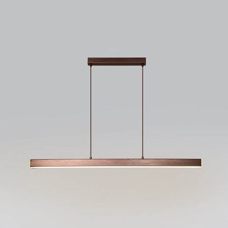 Luci di lampadari dell'isola lineare Simplicità Fissature di illuminazione del lampadario acrilico per tavolo da pranzo