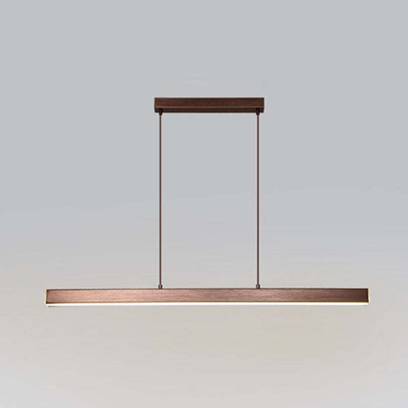 Luci di lampadari dell'isola lineare Simplicità Fissature di illuminazione del lampadario acrilico per tavolo da pranzo