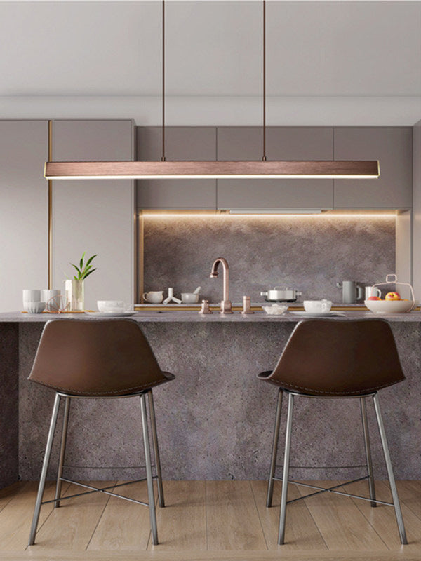 Linear Island Chandelier Lights Simplicity Acrylic Chandelier Lighting Fixtures for Dining Table