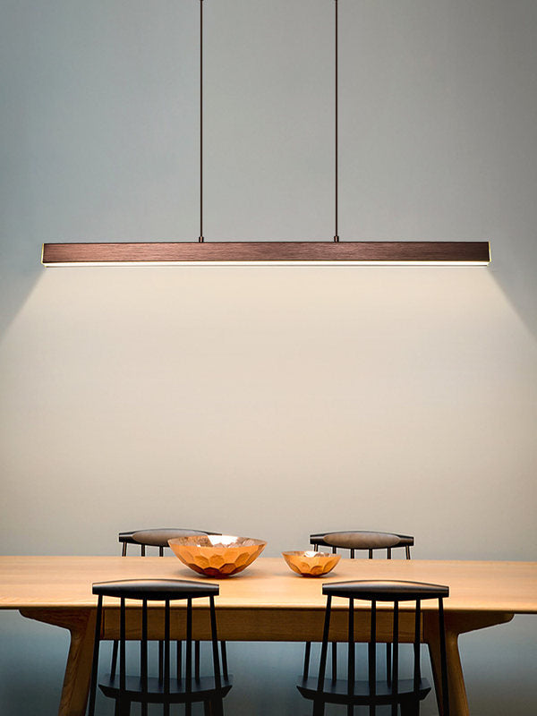 Linear Island Chandelier Lights Simplicity Acrylic Chandelier Lighting Fixtures for Dining Table