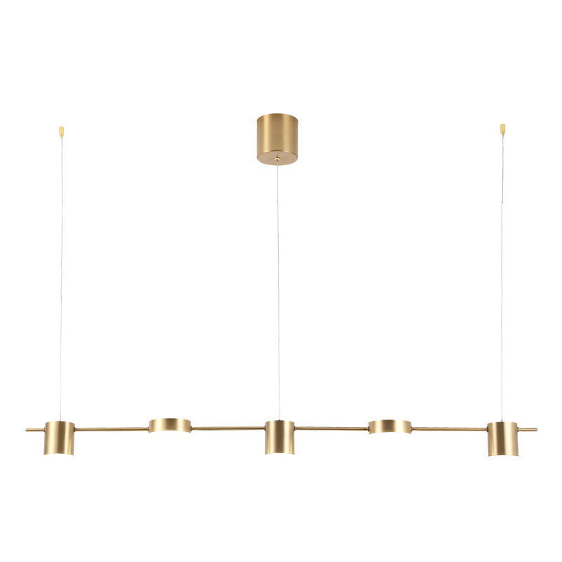 Luci a sospensione dell'isola cilindro Ultra-Contemporanea Isola Acrilico Luci a sospensione per ristorante