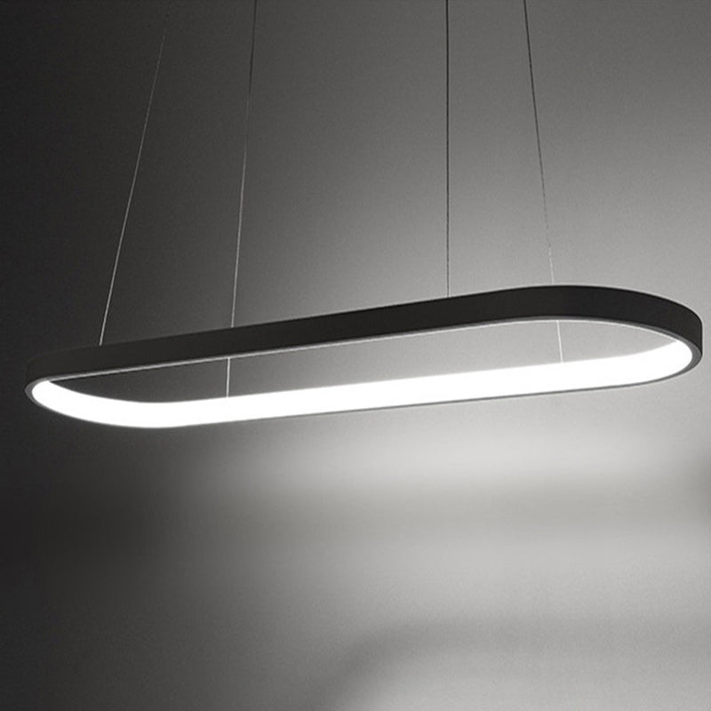 Oval Island Pendant Lights Ultra-Contemporary Acrylic Island Pendant Lights for Restaurant