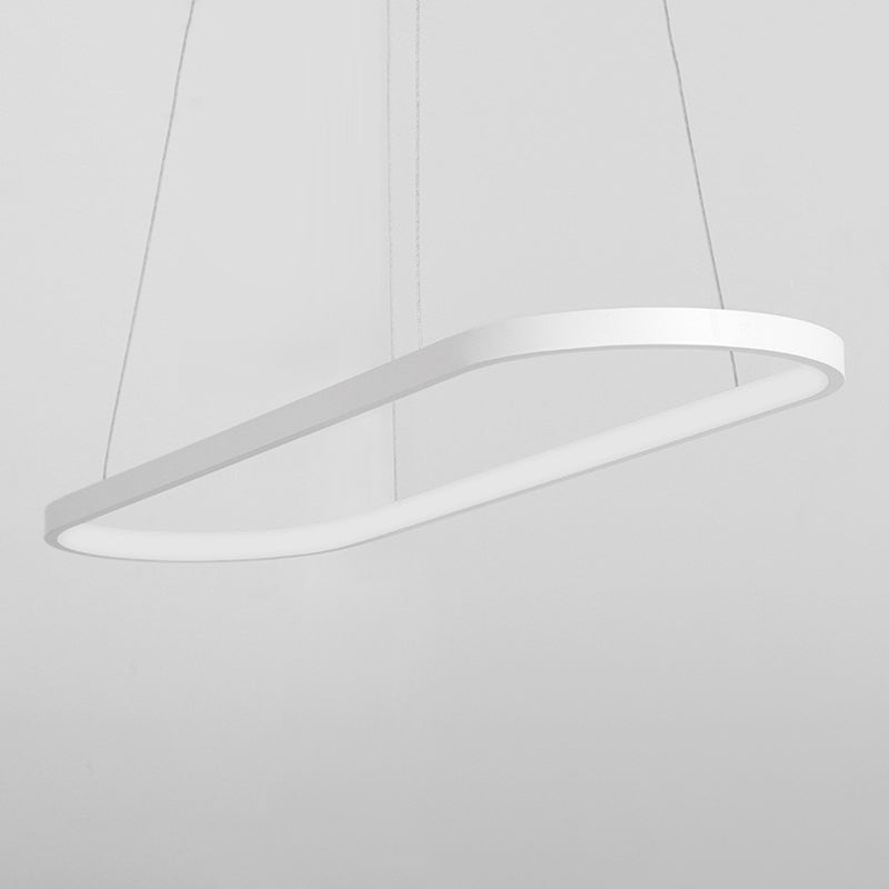 Oval Island Pendant Lights Ultra-Contemporary Acrylic Island Pendant Lights for Restaurant