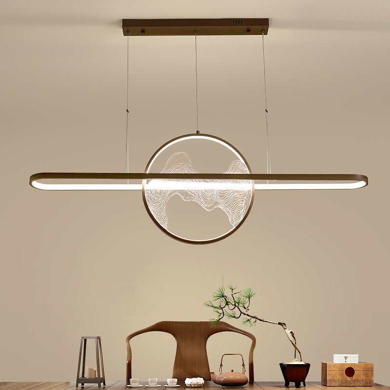 Ring Over Island Lighting Acrilic MODERS SIMPLICITY Isola Luci dell'isola per il ristorante