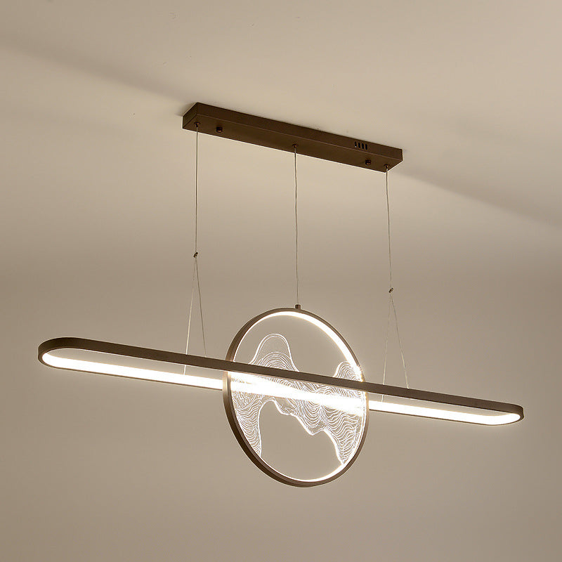 Ring Over Island Lighting Acrilic MODERS SIMPLICITY Isola Luci dell'isola per il ristorante