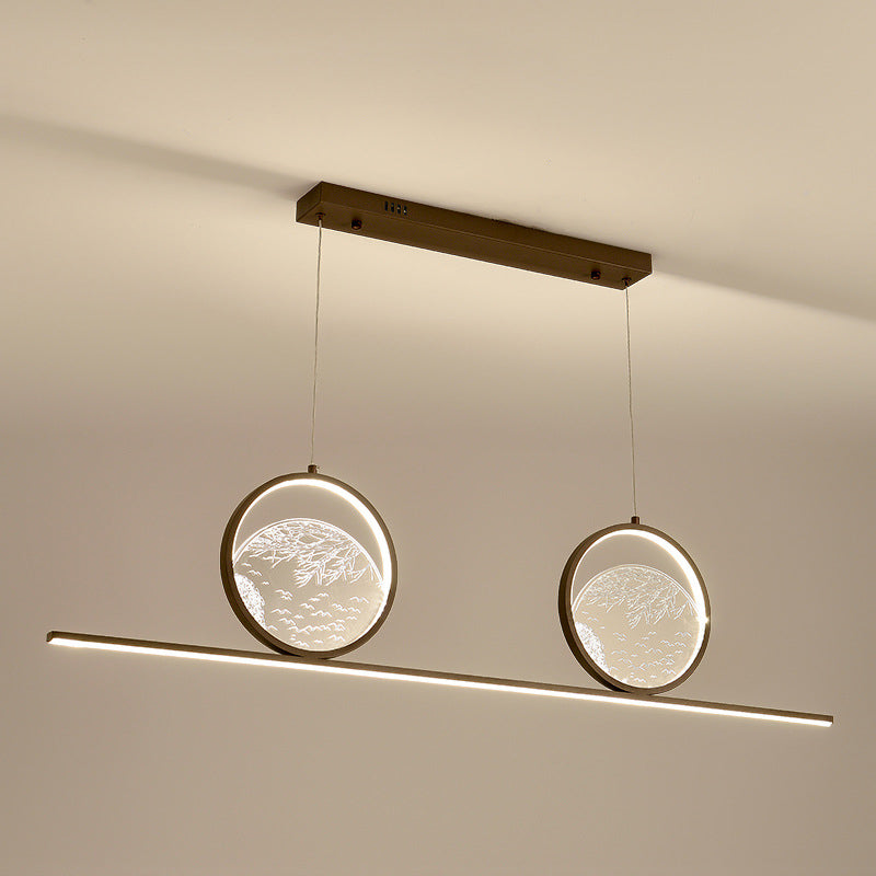 Ring Over Island Lighting Acrilic MODERS SIMPLICITY Isola Luci dell'isola per il ristorante