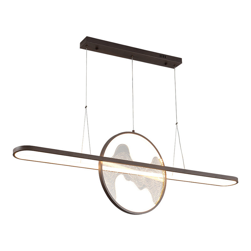 Ring Over Island Lighting Acrilic MODERS SIMPLICITY Isola Luci dell'isola per il ristorante