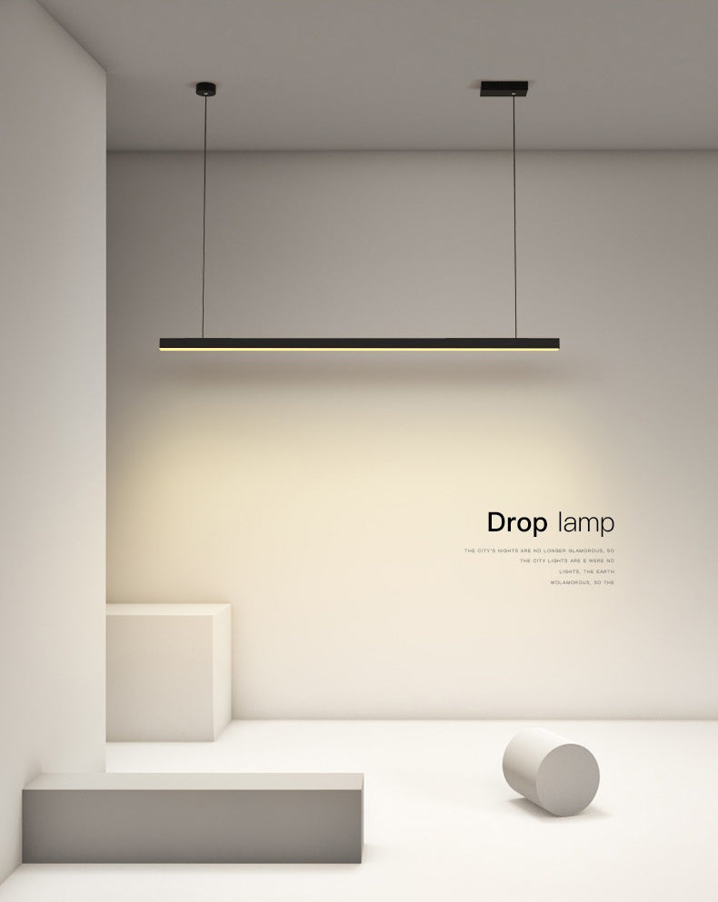 Linear Isola Lighting Acrilic Contemporary Simplicity Fishings a sospensione per il ristorante
