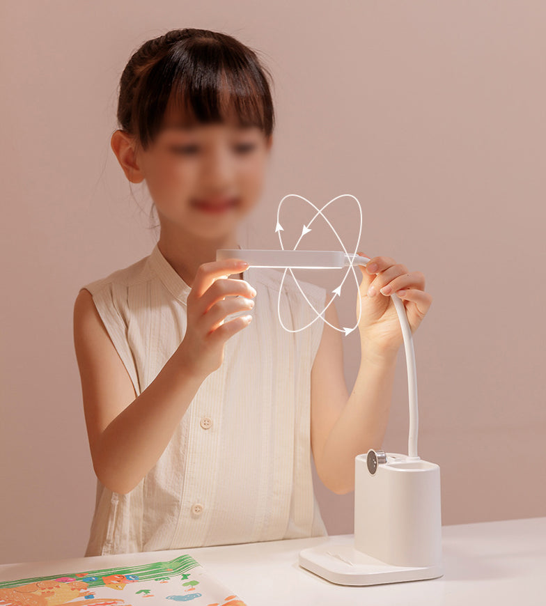 Luz de mesa moderna Luz de mesa con puerto USB Plastic 1 Lámpara de mesa de luz