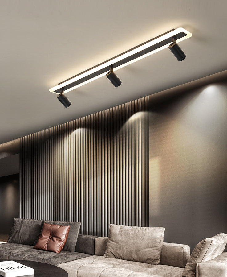 LED Ceiling Track Lighting Led Track Lighting Linear Flush Mount Ceiling Light with Spotlight for Shopping Mall or Cloth Shop