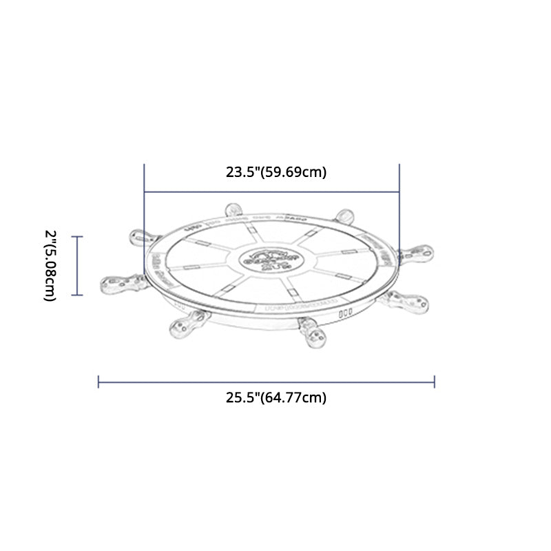 Children's Room Ceiling Light Fixture Nordic Modern Minimalist Style Boy Bedroom Creative Cute Cartoon Marine Rudder Lamps