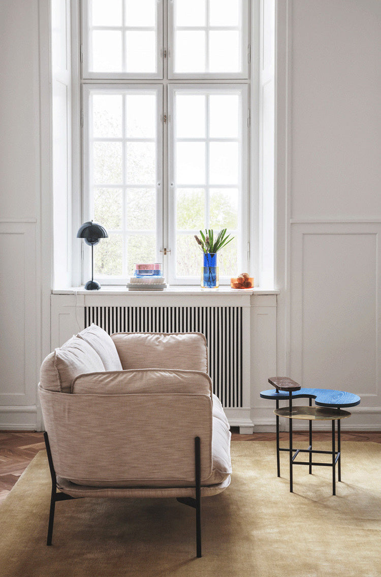 Paddestoelvormige creatieve metalen tafellamp 9,8 "Diameter Noordse macaroon-stijl bureau Licht voor slaapkamer