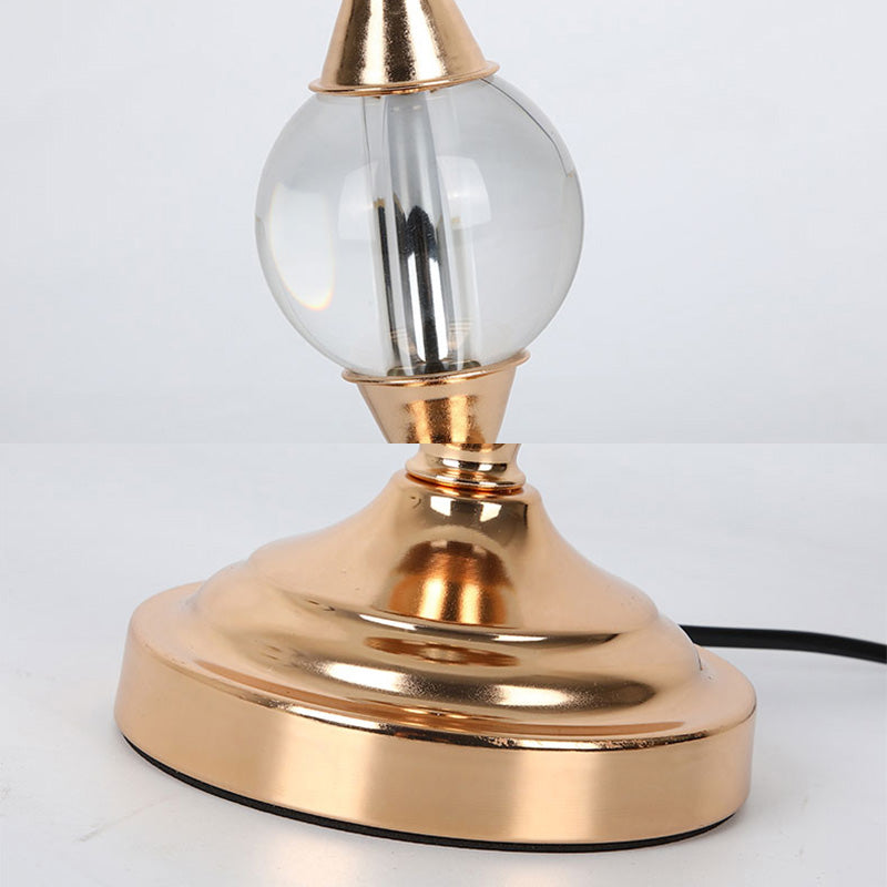 Frosted White Glass Scalloped Shade Night Lamp Modern 1-Head Table Light for Bedroom