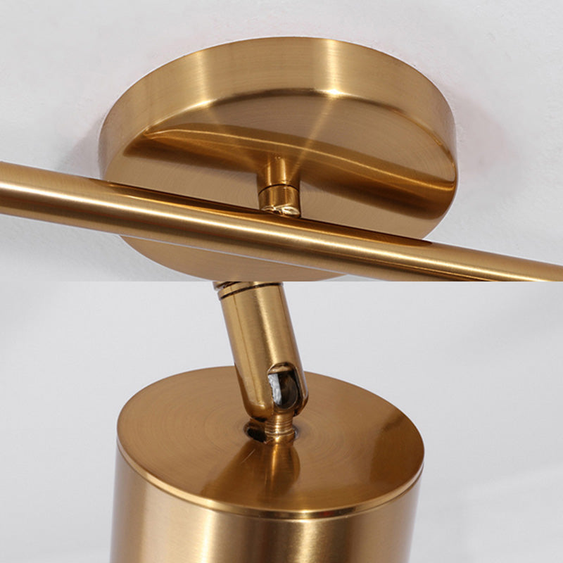Nordic Cylindrical Metal Track Spotlights Semi Flush/Flush Ceiling Track Lighting for Foyer