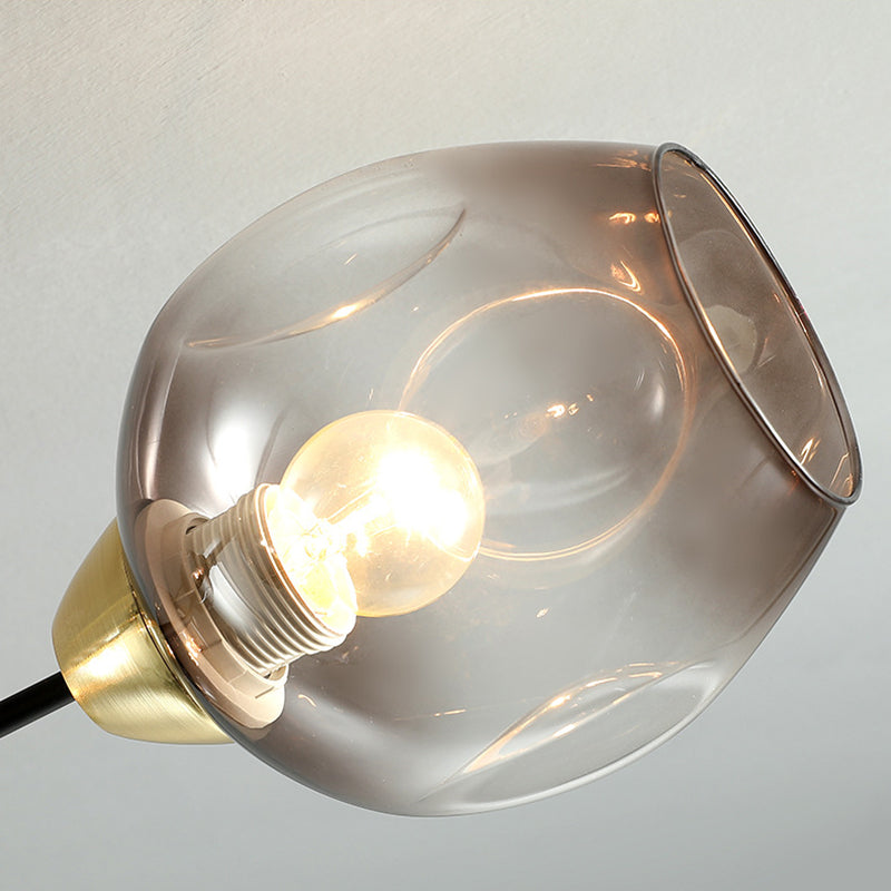 Glass Shaded Ceiling Mount Light Fixture Minimalist Semi Flush Mount Ceiling Fixture