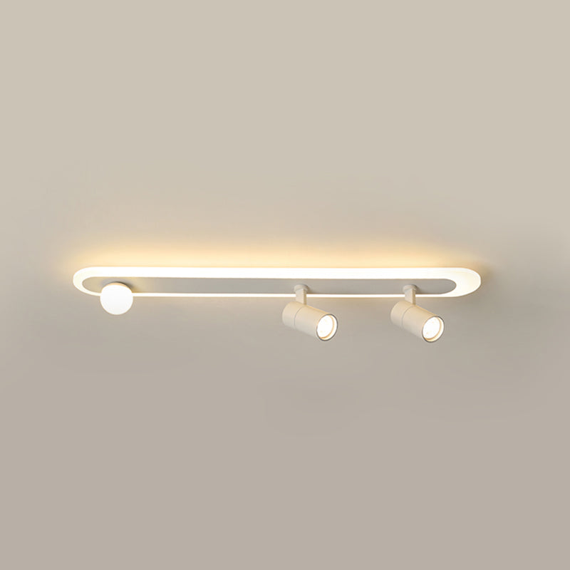 Moderne inbouwverlichting LED-railverlichtingsarmaturen Wit slaapkamerlicht Restaurantlicht