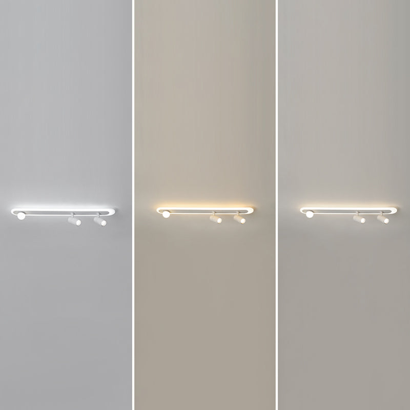 Moderne inbouwverlichting LED-railverlichtingsarmaturen Wit slaapkamerlicht Restaurantlicht