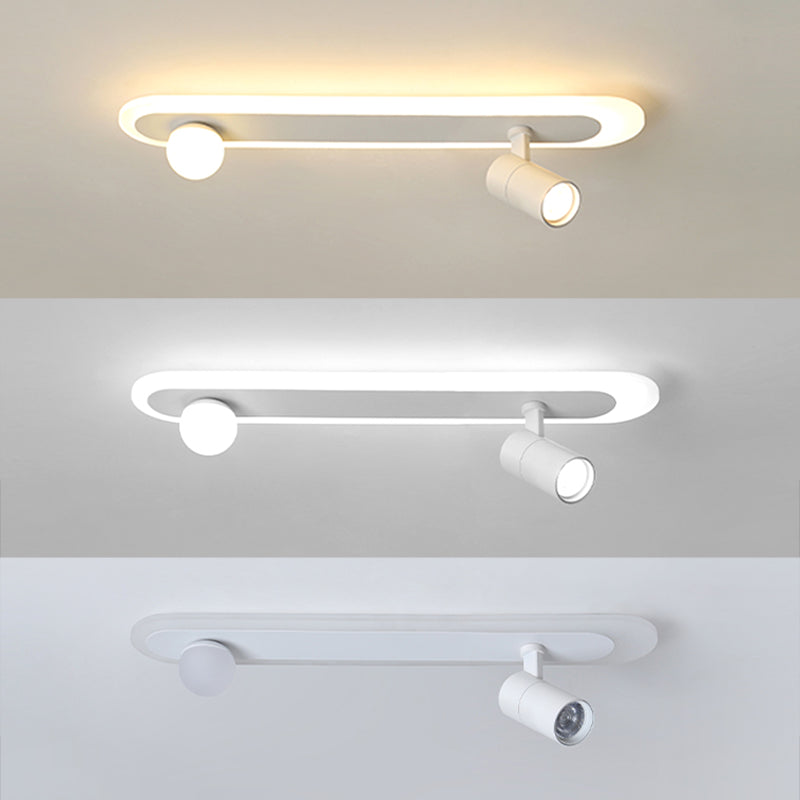 Moderne inbouwverlichting LED-railverlichtingsarmaturen Wit slaapkamerlicht Restaurantlicht