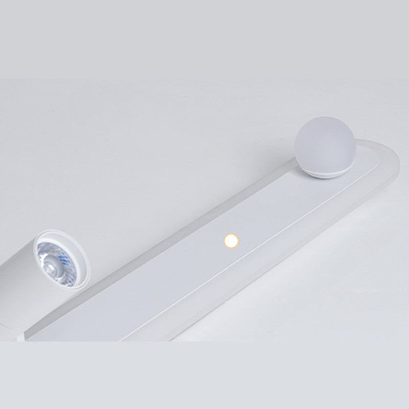 Moderne inbouwverlichting LED-railverlichtingsarmaturen Wit slaapkamerlicht Restaurantlicht