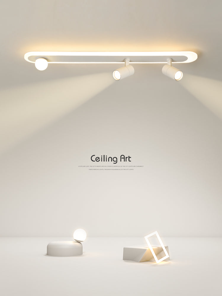 Moderne inbouwverlichting LED-railverlichtingsarmaturen Wit slaapkamerlicht Restaurantlicht