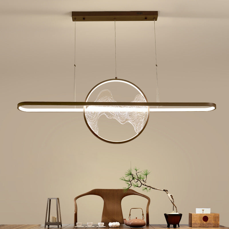 Ring Over Island Lighting Acrilic MODERS SIMPLICITY Isola Luci dell'isola per il ristorante