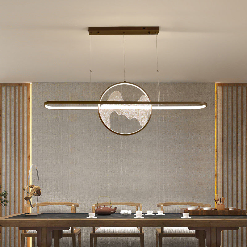 Ring Over Island Lighting Acrilic MODERS SIMPLICITY Isola Luci dell'isola per il ristorante