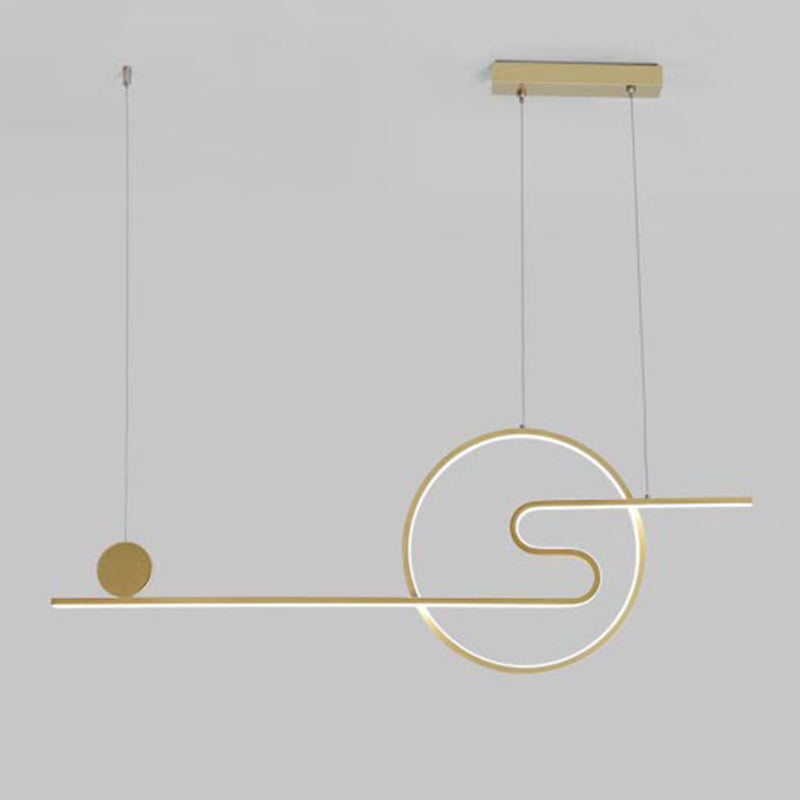 Ring Island Lighting Fixtures Acrylic Modern Simplicity Island Lighting Ideas for Restaurant