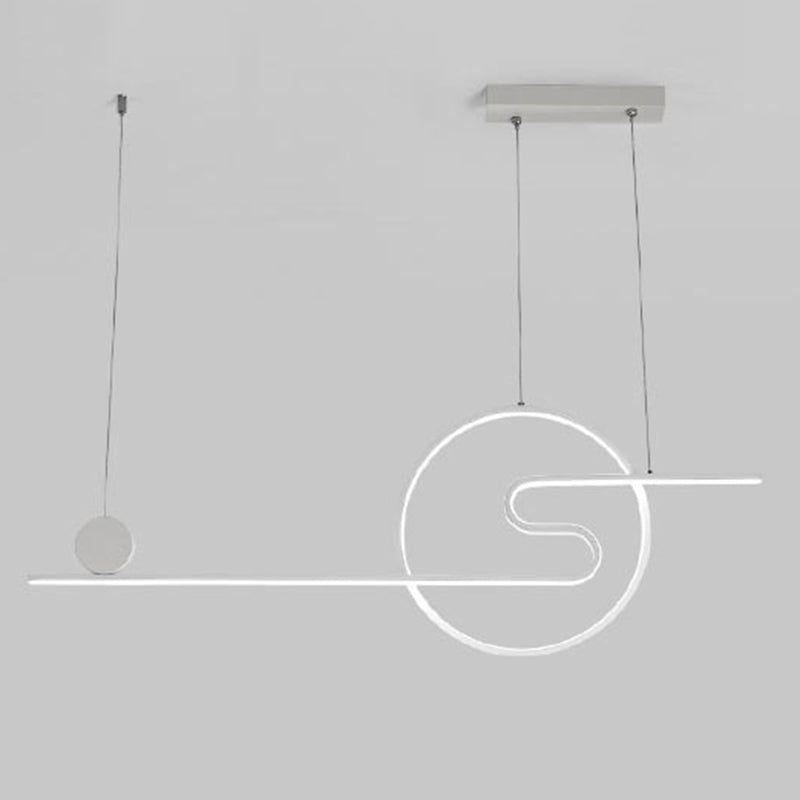 Ring Island Lighting Fixtures Acrylic Modern Simplicity Island Lighting Ideas for Restaurant