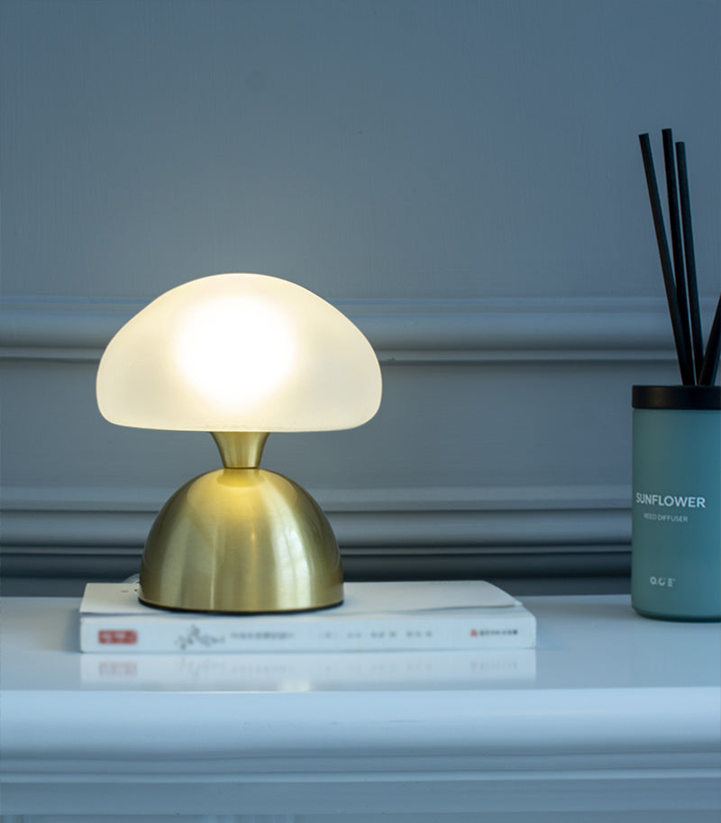 Lámpara de mesa de globo moderna 1 luz de mesa de luz