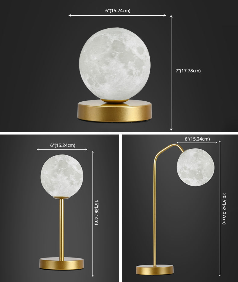 1-Licht-Globus-Tischlampe Modernes Glas Tischlicht