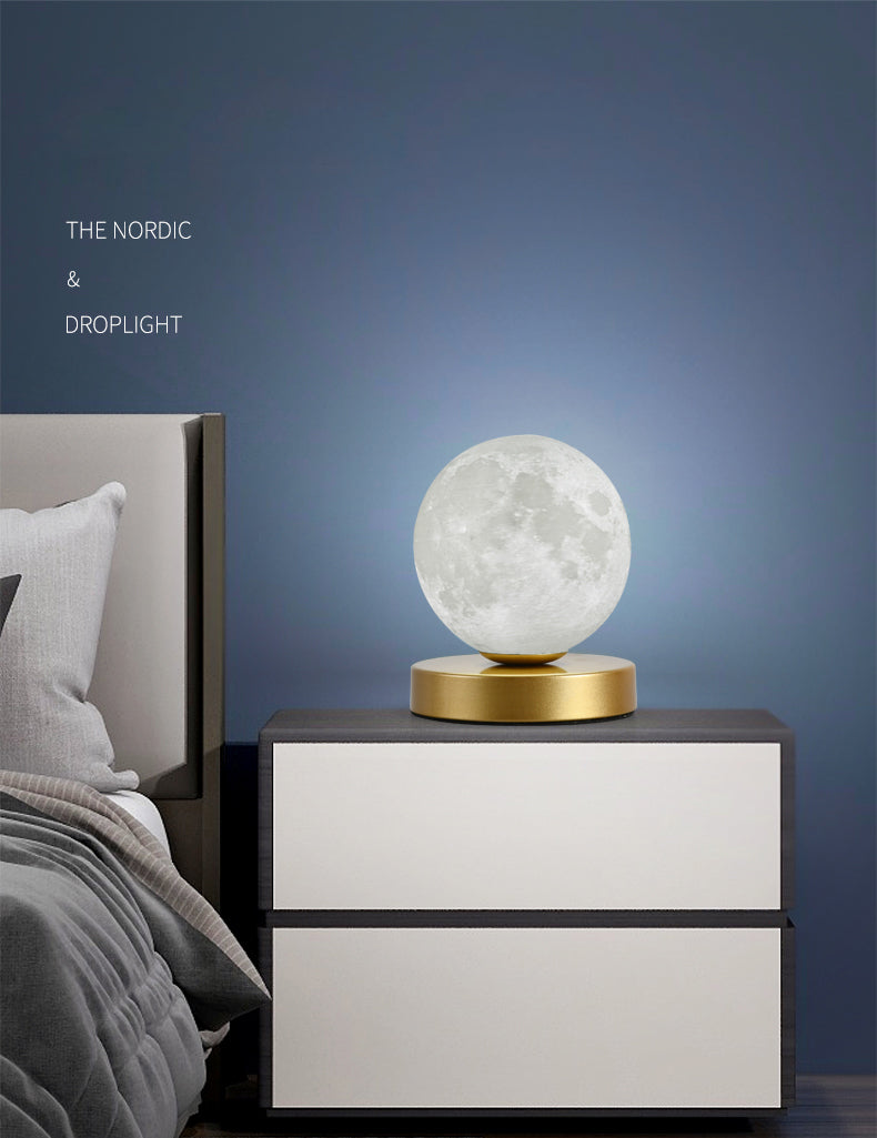 1-Licht-Globus-Tischlampe Modernes Glas Tischlicht