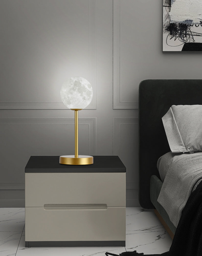 1-Licht-Globus-Tischlampe Modernes Glas Tischlicht